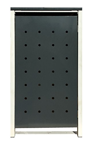 Muelltonnenbox aus Metall - BBT - grau